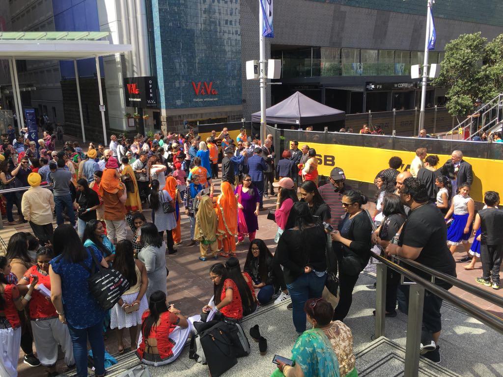 Gathering at Auckland Diwali Festival