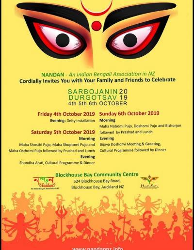 Nandan Bengali Association Durgotsav Auckland